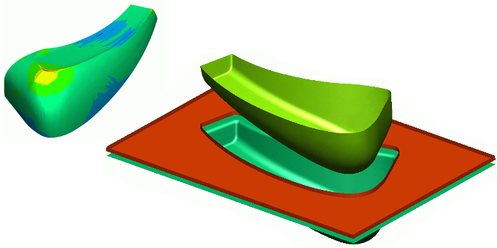 Motorcycle fuel tank - stamping simulation