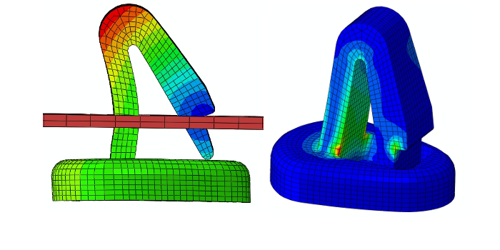 Structural analysis of plastic snap-fastener